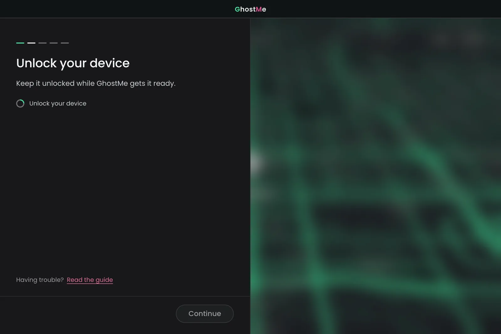 Unlock your device screen