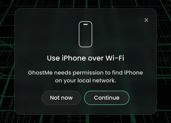 Use iPhone over Wi-Fi