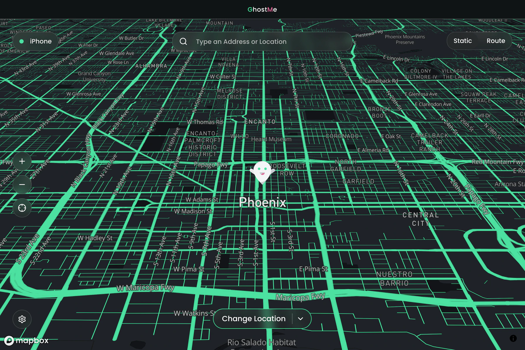 The GhostMe app